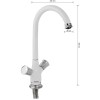 Смеситель для кухни GFmark ART5850 Белый