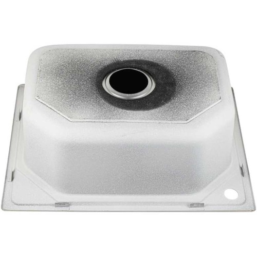 Мойка кухонная врезная 60 х 45 см, толщина 0,6 мм, с сифоном FABIA ART604506 Сатин