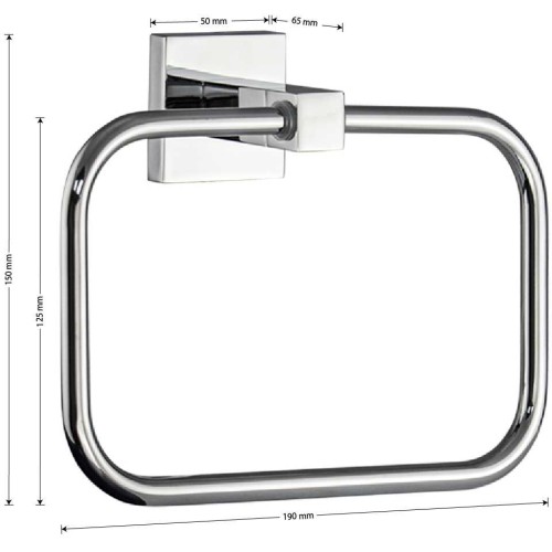 Полка для полотенец GFmark ART84147 Хром