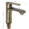 Смеситель для раковины GFmark ART5030 Бронза