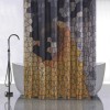 Штора с рисунком, дикий камень, в ванную комнату, без колец - полиэстэр, 180 х 180 см