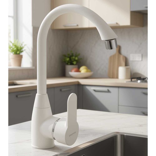 Смеситель для кухни BRIMIX ART592-1 Белый