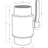 Кран шаровый 6 г/г, ручка рычаг, из высокопрочного АБС пластика, цвет СЕРЫЙ.