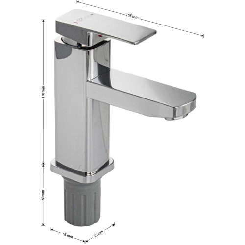 Смеситель для раковины GFmark ART5976 Хром