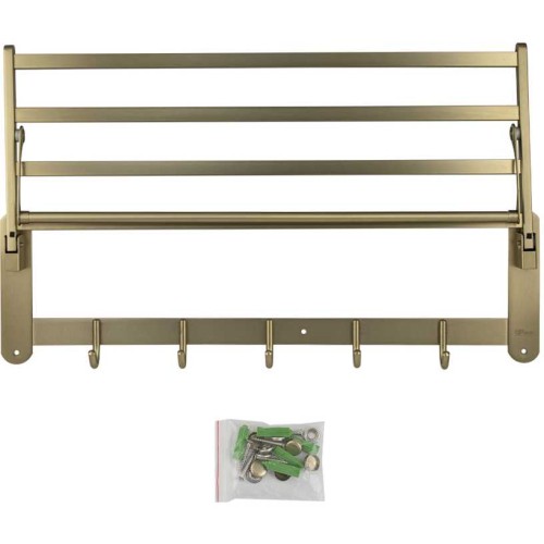 Полка для полотенец GFmark ART1040-MG Матовое ЗОЛОТО
