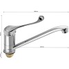 Смеситель для раковины BRIMIX ART1022-25 Хром