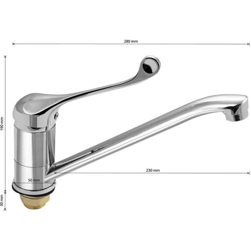 Смеситель для раковины BRIMIX ART1022-25 Хром