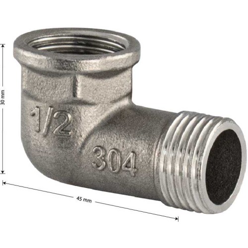 Уголок 1/2 х 1/2, п/м, из нержавеющей стали марки 304