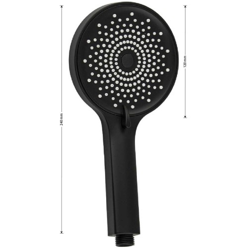 Лейка для душа 3 режима GFmark ART6092 Черный