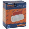Кран шаровый 3/4, м/м ручка-бабочка, полипропиленовый, из АБС пластика
