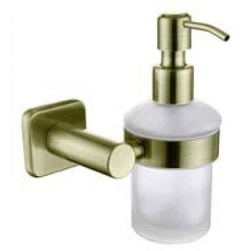 Дозатор для жидкого мыла настенный стекло бронза цинк KH-4710 