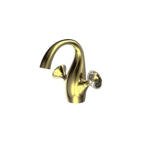 Смеситель для умывальника Golden Bravat Swan F14287G-ENG золото