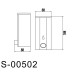 Дозатор для жидкого мыла 0,7 л Savol S-00502 Хром