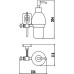Дозатор для жидкого мыла Savol 64 S-006431 Бронза