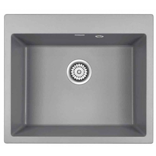 Кухонная мойка Paulmark KANTE PM106052-GRM серый металлик
