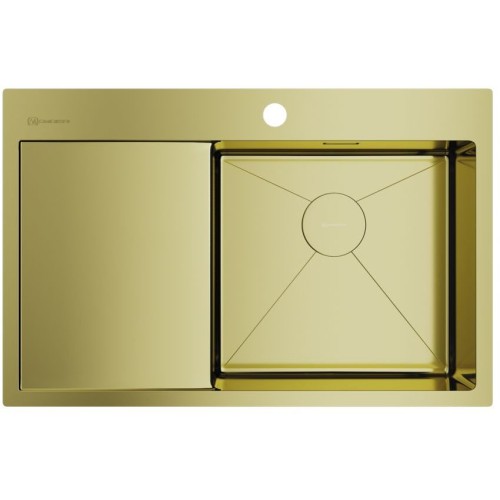 Кухонная мойка Omoikiri Akisame 78-LG-R светлое золото 780x510