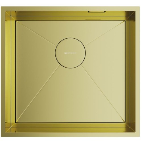 Кухонная мойка Omoikiri Kasen 48-26 INT LG светлое золото 480x450