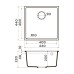 Кухонная мойка Omoikiri Bosen 44-U-WH Tetogranit/белый 440x440