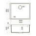 Кухонная мойка Omoikiri Bosen 54-U-WH Tetogranit/белый 540x440