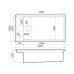 Кухонная мойка Omoikiri Kinaru 86-U/I-GB Artceramic/графит 860x460