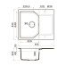 Кухонная мойка Omoikiri Yonaka 61-BL Artgranit/черный 615x510