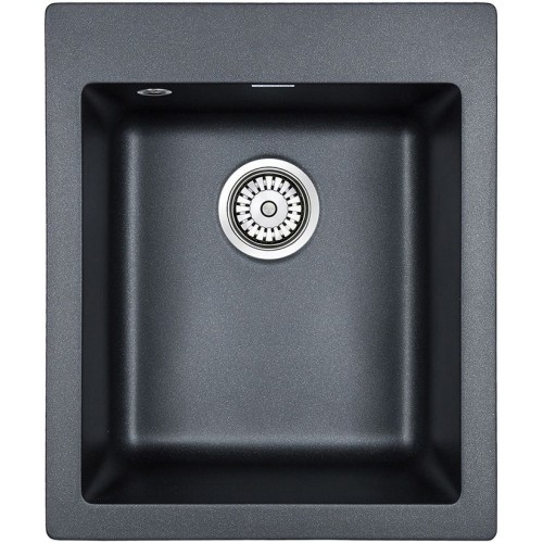 Кухонная мойка Paulmark LEER PM104249-BLM черный металлик