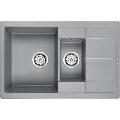 Кухонная мойка Paulmark FESTE PM237850-GRM серый металлик