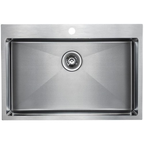 Кухонная мойка Paulmark SAAR PM807551-BS сталь