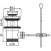 Донный клапан с переливом CEZARES CZR-SA2-02 бронза 