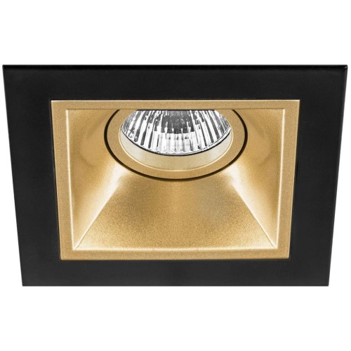 Встраиваемый светильник Lightstar Domino Quadro (214517+214503) D51703 золотая