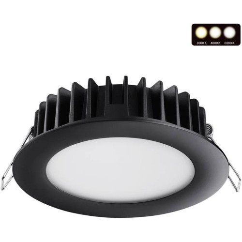 Встраиваемый светодиодный светильник Novotech Spot Lante 358951 Черный