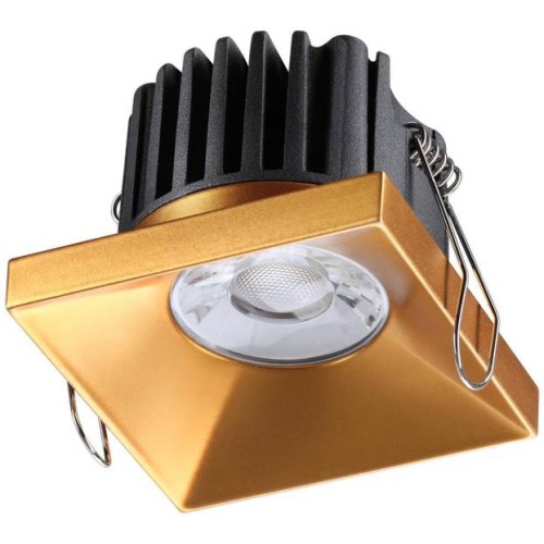 Встраиваемый светодиодный светильник Novotech Spot Metis 358484 Золотой