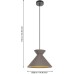 Подвесной светильник Eglo Nastasia 900347 Серо-коричневый
