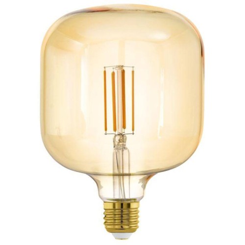 Лампа светодиодная диммируемая филаментная Eglo E27 4W 2200K янтарная 12594 Янтарный