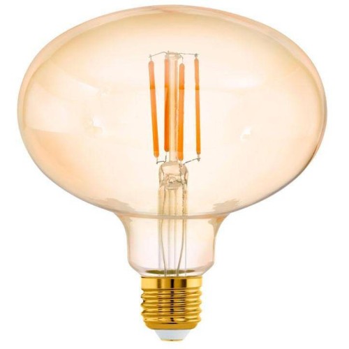 Лампа светодиодная диммируемая филаментная Eglo E27 4W 2200K янтарная 12596 Янтарный