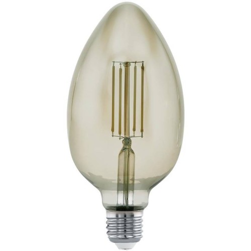 Лампа светодиодная диммируемая филаментная Eglo E27 4W 3000K дымчатая 11839 Дымчатый