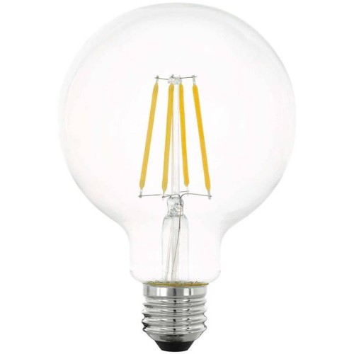 Лампа светодиодная диммируемая филаментная Eglo E27 6W 2700K прозрачная 11752 Прозрачный