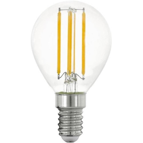 Лампа светодиодная Eglo E14 4W 2700K прозрачная 11761 Прозрачный