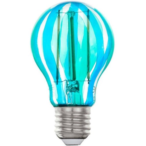 Лампа светодиодная Eglo E27 6,5W 5000K синяя 12569 Синий
