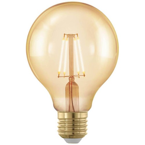 Лампа светодиодная филаментная диммируемая Eglo E27 4W 1700К золотая 11692 Золотой