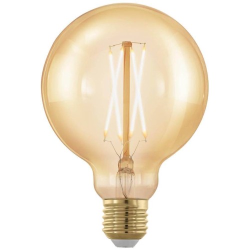 Лампа светодиодная филаментная диммируемая Eglo E27 4W 1700К золотая 11693 Золотой