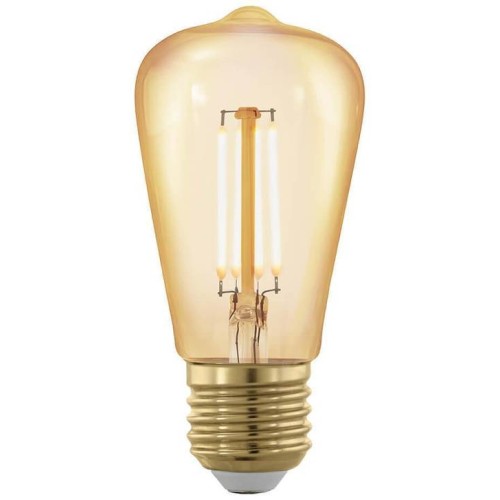 Лампа светодиодная филаментная диммируемая Eglo E27 4W 1700К золотая 11695 Золотой