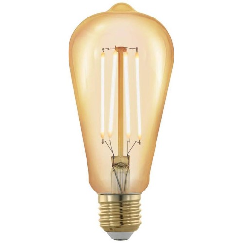 Лампа светодиодная филаментная диммируемая Eglo E27 4W 1700К золотая 11696 Золотой