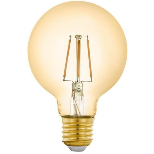 Лампа светодиодная филаментная диммируемая Eglo E27 5,5W 2200K золотистая 12572 Золотой