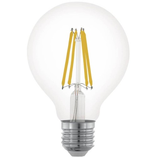 Лампа светодиодная филаментная диммируемая Eglo E27 6W 2700К прозрачная 11703 Прозрачный
