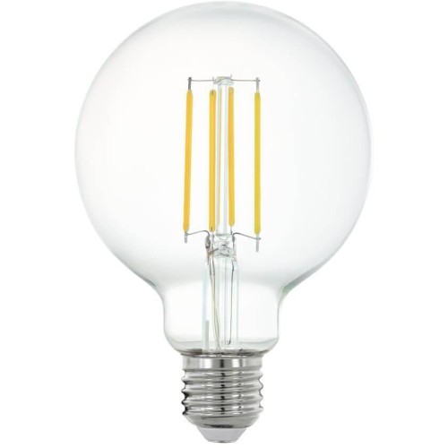 Лампа светодиодная филаментная диммируемая Eglo E27 6W 2700K прозрачная 11863 Прозрачный