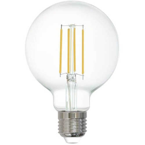 Лампа светодиодная филаментная диммируемая Eglo E27 6W 2700K прозрачная 12571 Прозрачный