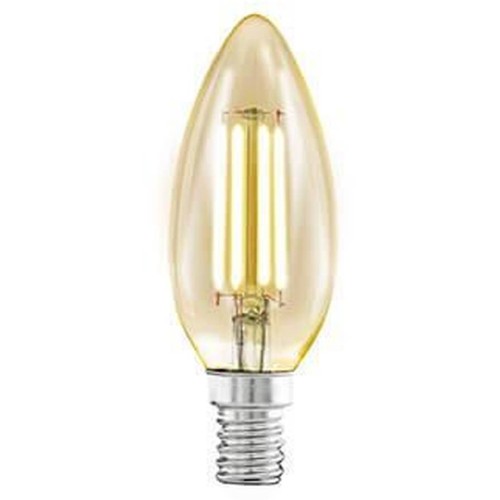 Лампа светодиодная филаментная Eglo E14 4W 2200К янтарь 11557 Янтарный