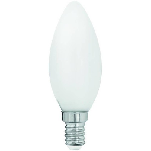 Лампа светодиодная филаментная Eglo E14 4W 2700K матовая 11602 Белый