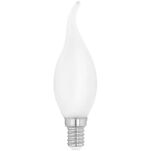 Лампа светодиодная филаментная Eglo E14 4W 2700K матовая 11603 Белый